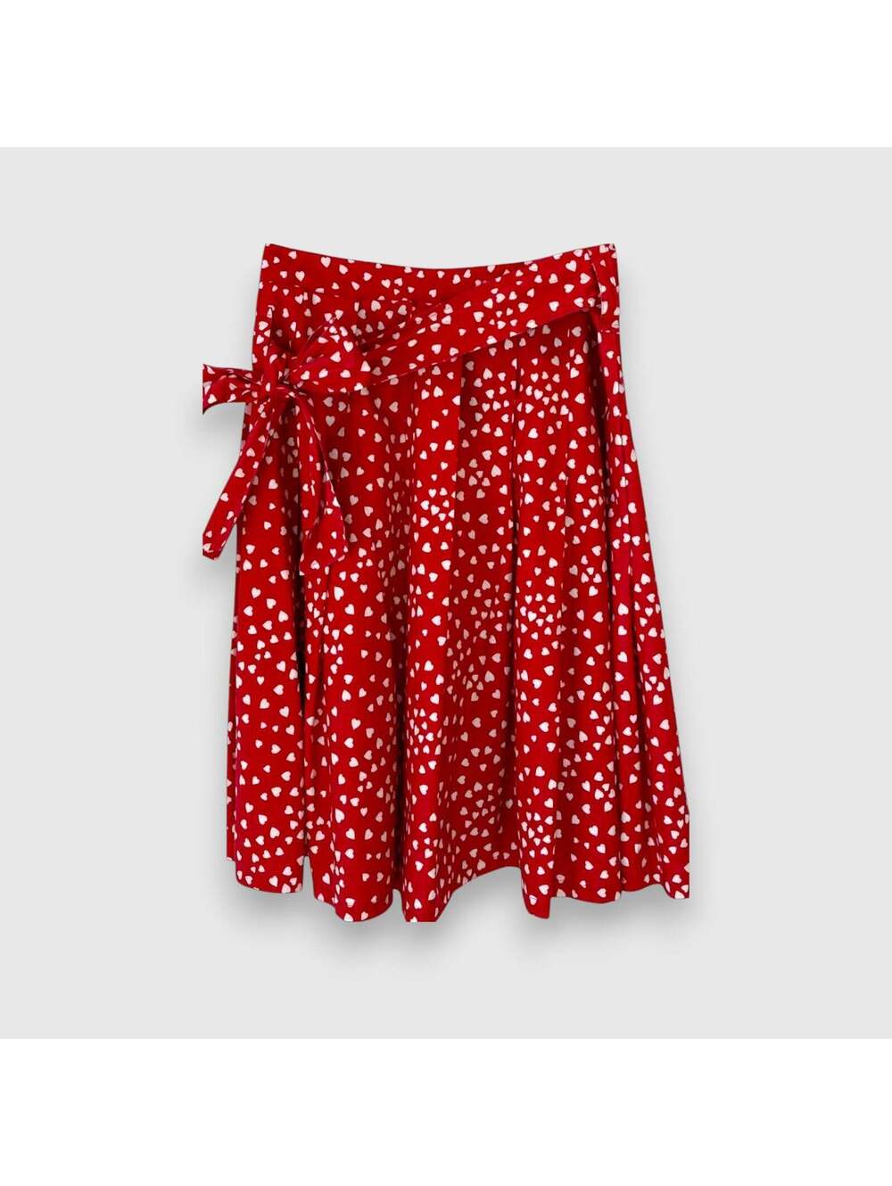 Tufi Duek Red & White Heart Skirt—size S/M